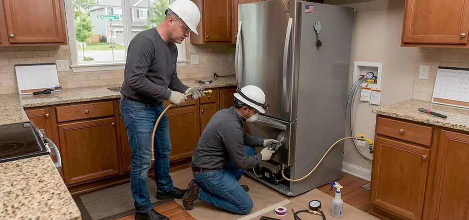 Propane Refrigerator Installation in Ware